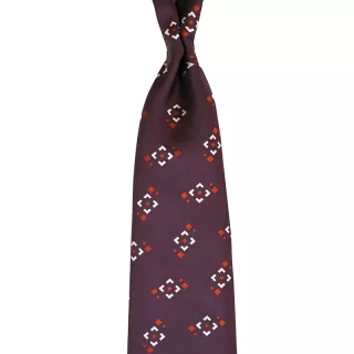 Louis Vuitton Navy & Red Monogram Tie