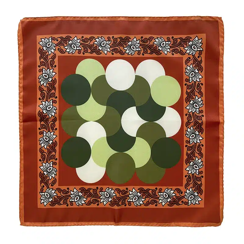 Funky Dots Printed Silk Pocket Square By Stefano Cau